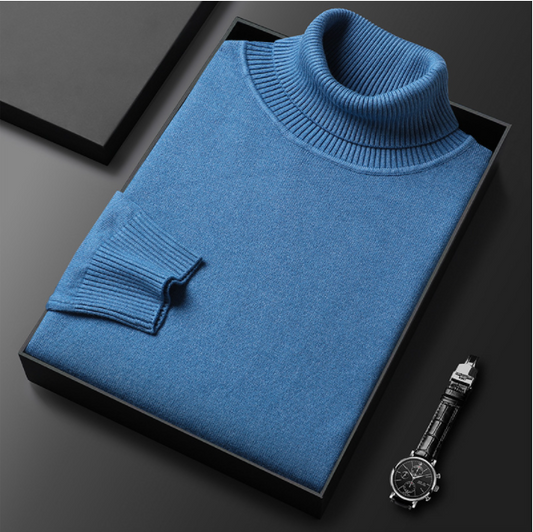 Herensweater van premium in effen kleur